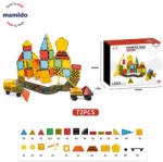 Mamido Mágneses építőkocka város daruval 72 darab (MT1484) - jatekokminiszteriuma