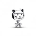Pandora Moments Cica és masni Ezüst Charm (792255C01)