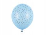 Party Deco Lufik, 30cm, pöttyös, Pastel Baby Blue, 50db