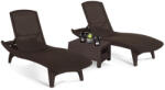 Keter Pacific duo kerti nyugágy set Corfu asztallal barna (207786_211104_2) - leziter