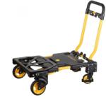 STANLEY SXWTD FT585 összecsukható molnárkocsi, 2 in 1 kiskocsi, max. 137 kg teherbírás, tömege 7, 3 kg, molnárkocsinak átalakítható