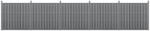 Wohnen WPC kerítéspanel 185×932 cm szürke 5 db-os prémium kerítés