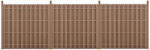 Wohnen WPC barna kerítéspanel Langero 185×562 cm 2 db-os modern kerítés