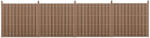 Wohnen WPC barna kerítéspanel 185x747 cm 2 db-os modern WPC kerítés