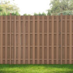 Wohnen WPC kerítéselem kerítéspanel 185x193 cm barna időtálló kerítés