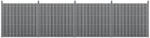 Wohnen WPC kerítéspanel 185×747 cm szürke 4 db-os modern, időtálló kerítés
