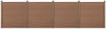 Wohnen WPC kerítéspanel 183x705 cm barna nagy méretű kerítéspanel