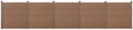 Wohnen WPC kerítéspanel 183x879 cm barna Extra hosszú, fa hatású, időjárásálló WPC kerítés