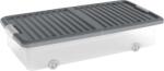 KIS Box s vekom KIS W Box Underbed L, 35 lit. , priesvitný, 39x79x17 cm, s kolieskami