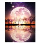  Festés számok szerint tájkép hold készlet akril festék kép (Zdklfm69)