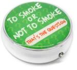 Angelo Kör alakú zsebhamutál - To Smoke or Not to Smoke feliratal - zöld (A-400800-8)