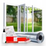  Külső Hőszigetelő Fólia, tükör hatású, 50x250cm, ablakra, szerelőkészlettel (Folia Przeciwsłoneczna Zewnętrzna 50x250cm)