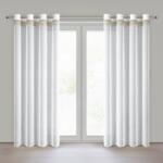 Takoy Perdea de Crăciun 140x250 cm alb-aurie cu model de steluțe