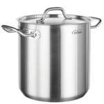 INOXIBAR Professional line rozsdamentes acél fazék fedővel 28 x 28 cm, 16 L, 21% (65603) - edenyshop