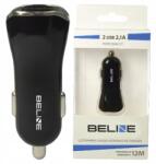 Beline Autós Töltő 2XUSB 2, 1A Telefonokhoz Autós Töltés (Beline0006)