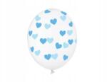 PartyPal Lufik 30cm, Szívecskék, Crystal Clear, 50db
