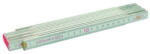 BAUTOOL fa mérővessző, colstok 2 méteres fehér szín (b2120301) (b2120301)