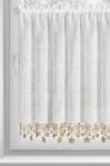 Takoy Vitrázs függöny 150x90 cm fehér-arany csillagokkal