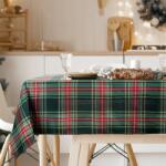 Takoy Karácsonyi asztalterítő 140x260 cm zöld skót kockás