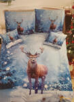  7 részes karácsonyi ágynemű szett - Ünnepváró szarvas -3D