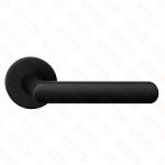 METAL-BUD LUNA ajtóajtókilincs kerek rozettás R SLIM vékony fekete WC (50-MB-ZLUOSCZ-58)