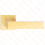 Metal-Bud RUMBA ajtókilincs négyzet alakú K rozettás - FIT rozettás 6mm matt sárgaréz Csak kilincs felső roze (15-MB-VRUKFIMM-50-K)