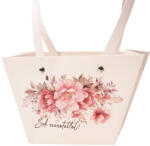 Valex Decor 10db. "Sok szeretettel" feliratos virág táska 20(h) x 12(sz) x 12(m) cm (FBX-05)