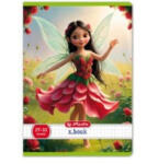 Herlitz Hercegnős Herlitz Fairy 2. osztályos vonalas füzet, Tündérke és a pipacs (A5/16-32) (H_2025_400200792_p)