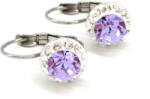 APHRODITÉ kapcsos fülbevaló - 8 mm (violet-crystal) (2023062728)