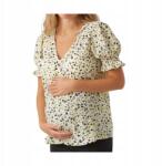 Vero Moda Sárga Mintás Rövid Ujjú Blúz (s) (563283)