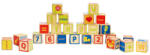 Hape Cuburi din lemn ABC, Litere, Cifre si Imagini, 2 ani+ HAPE (135798)