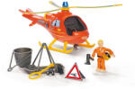 Fireman Sam Wallaby I elicopter cu figurina Tom Thomas, 15 cm (136304)