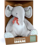 Doudou Jucarie de plus, Elefant COULEURS SAVANE - 30 cm gri (13DAB6)