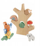 Fisher Price Jucarie din lemn, de stivuit si echilibru, Copacul cu animale, 3 ani+ (14575F)