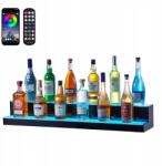 Vevor LED palacktartó polc, 102cm, RGB, RF távirányító, mobil applikáció, akril (Vevor)