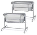 KinderKraft Neste Up 2 Állítható magasságú baba kiságy, Full Light Grey