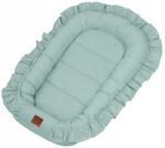 Infantilo Baba Kokon Velvet, fodrokkal, zöld, 90×55cm