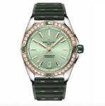  Breitling 20mm-es Eredeti Óraszíj, zöld kaucsuk, 20×18mm (321SS)