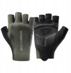 Rockbros kerékpáros kesztyű, L, zöld, rövid ujjú, SBR tenyér (5907769373725)