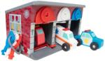 Melissa & Doug Melissa Doug Garage de Joaca 7 Piese cu Chei si Vehicule de Salvare din Lemn (74566)