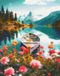 Oh Art! Set goblen cu diamante , cu sasiu, Lac inflorit, 40x50 cm (GJ6273)