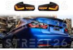 Tuning - Specials Stopuri OLED compatibil cu BMW Seria 3 F30 (2011-2019) F35 F80 Rosu Fumuriu M4 Design cu Semnal Dinamic Secvential (6432)