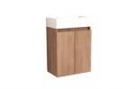 InterCeramic Compact Мебел за баня 4241 с умивалник - стенен pvc шкаф, бял гланц (4241)