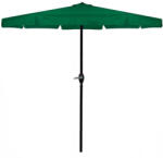 Brius Umbrela terasa gradina manivela diametru 400 cm poliester, protectie uv, verde (GU-0031)