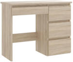Brius Birou calculator beta 3 cu 4 sertare pal laminat, 94x43x75 cm, finisaj mat, sonoma (M1-BIURKO_BETA_3_SONOMA_1/1)