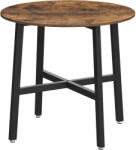 Brius Masa rotunda bucatarie living stil industrial pal otel, 80x75 cm, design modern, maro rustic (EZ-KDT080B01)