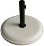 Brius Suport baza umbrele gradina beton rotund 45 cm diametru, 16 kg, rezistent vant, alb (GAO-0896)