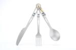 Keith Titanium® Tacamuri din titan în 3 piese Keith® (Culoare: Argintiu) Tacam