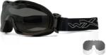 Wiley X Ochelari de protecție Nerve Wiley X®, 2 lentile (Culoare: Negru, Lentile: Transparent + Gri fumuriu)