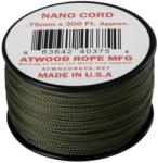 Atwood Rope MFG® Coardă Nano Cord Padáková (300 ft) ARM® (Culoare: Verde măsliniu)
